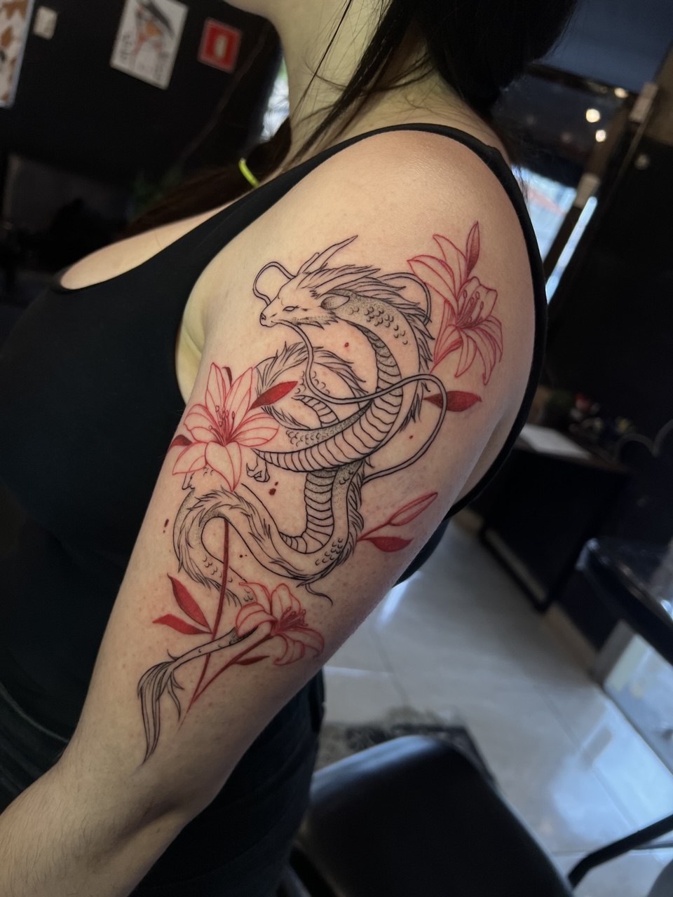 Exemplo de projeto de tatuagem maior feito no Bankai Tattoo Studio
